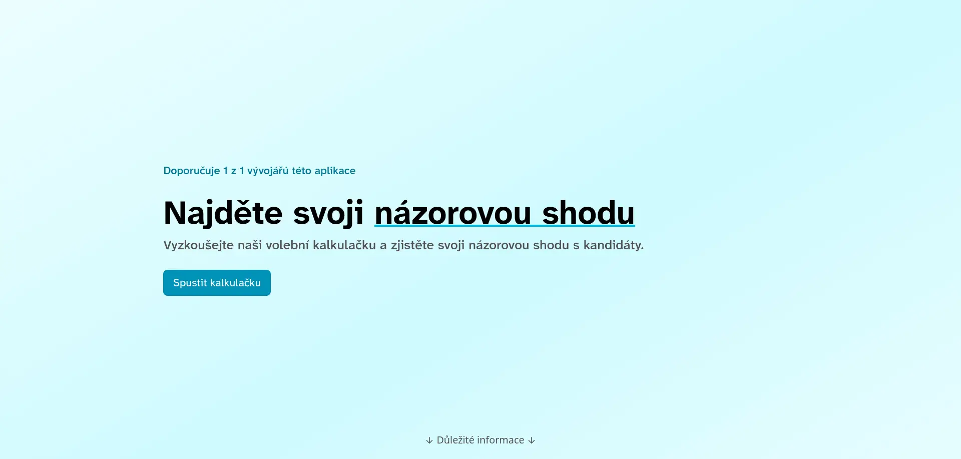 Volební kalkulačka