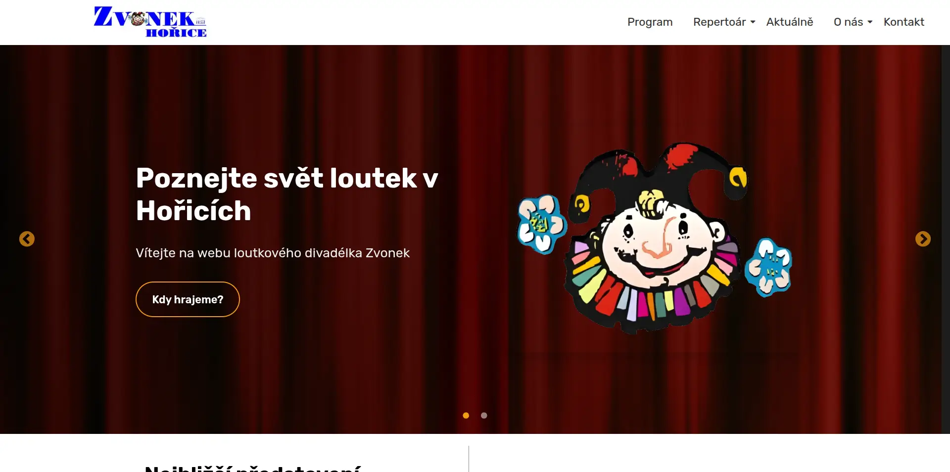 Image of project Web Divadelko-zvonek.cz